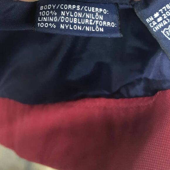 Tommy Hilfiger Full Zip Jacket Red White Blue TH85 Mens Med Sailing Colorblock - Picture 10 of 12